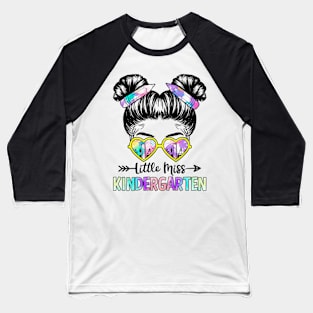 Little Miss Kindergarten Girls Back To School Shirt Daughter Baseball T-Shirt